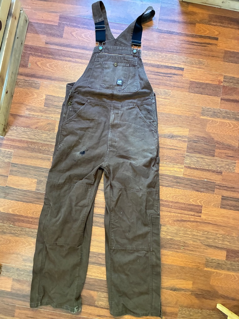 Berne Brown Duck Work Overalls - Men's Durable Bib Pants